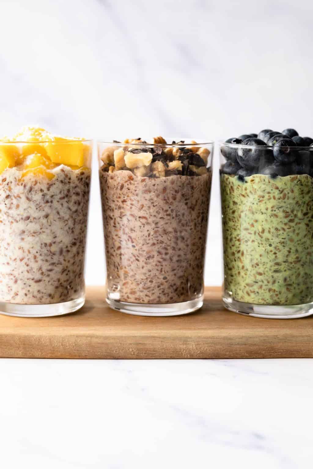 5Minute Flax Seed Pudding (3 Variations + Video) The Fruity Jem