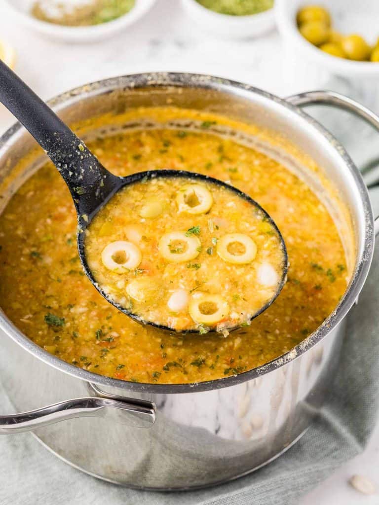 Green Olive Soup with Olive Oil (Simple & Tasty!) | The Fruity Jem