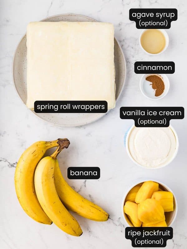 Easy Banana Spring Rolls (Sweet Dessert Spring Rolls) | The Fruity Jem