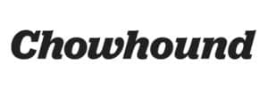 Chowhound logo in black and white.